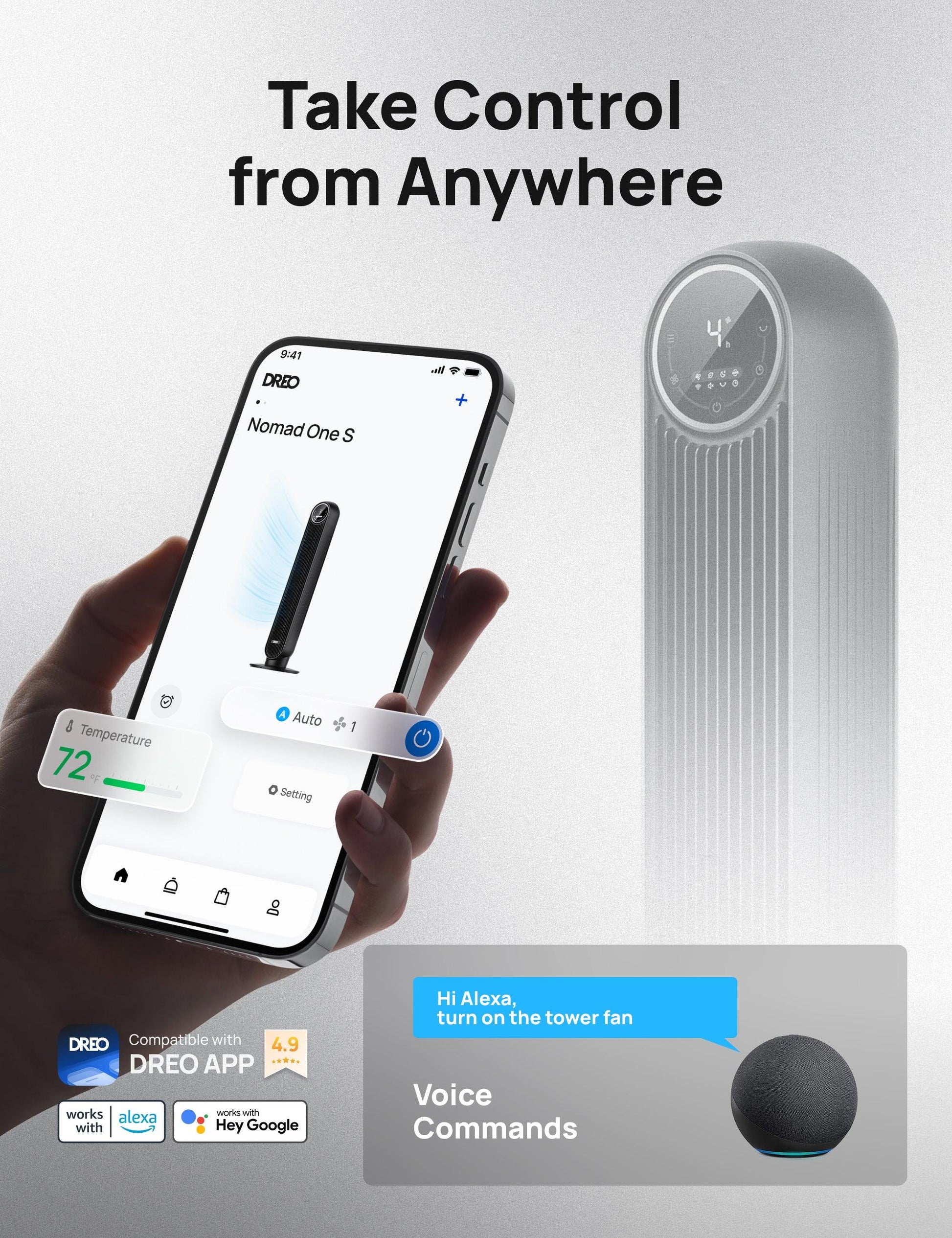 Smart Tower Fan Nomad One S - DREO