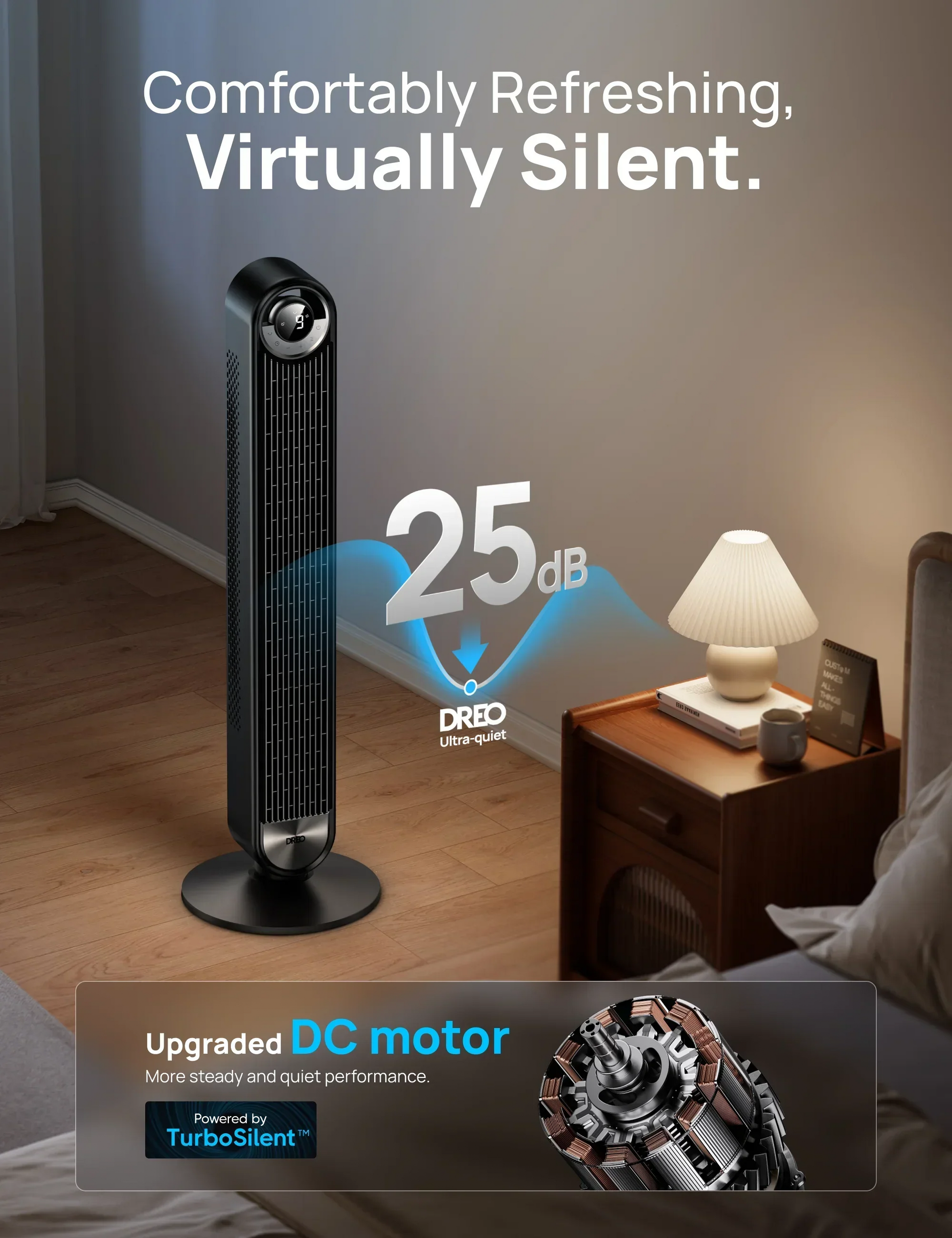 Tower Fan Cruiser Pro T2 & Smart Tower Fan Pilot Pro S - DREO